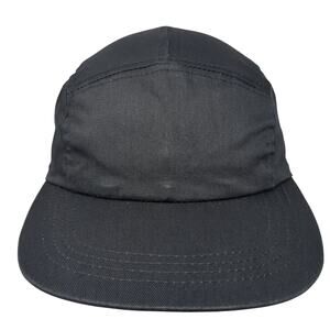 Jennifer Moore 5 Panel Cap Black One Size Adjustable Lightweight Blank